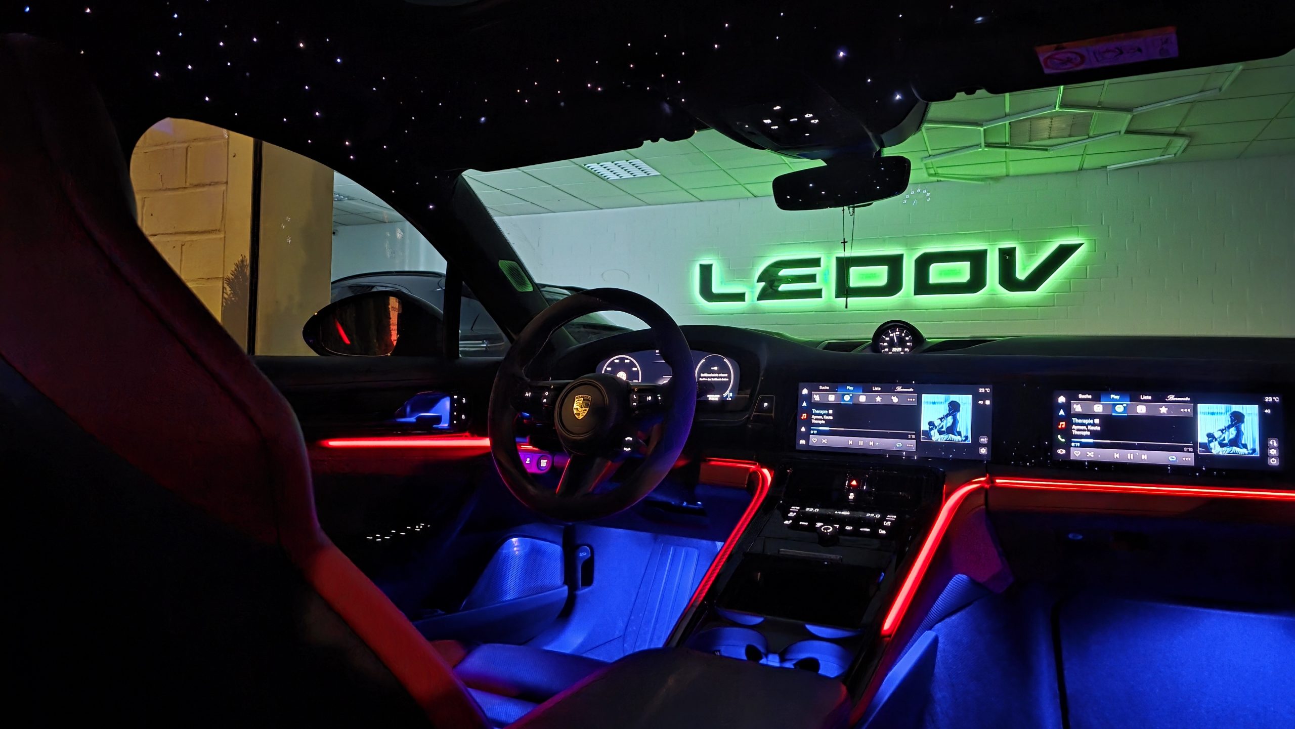 Porsche Panamera 2025 G2LED Ambientebeleuchtung – inkl. Einbau7