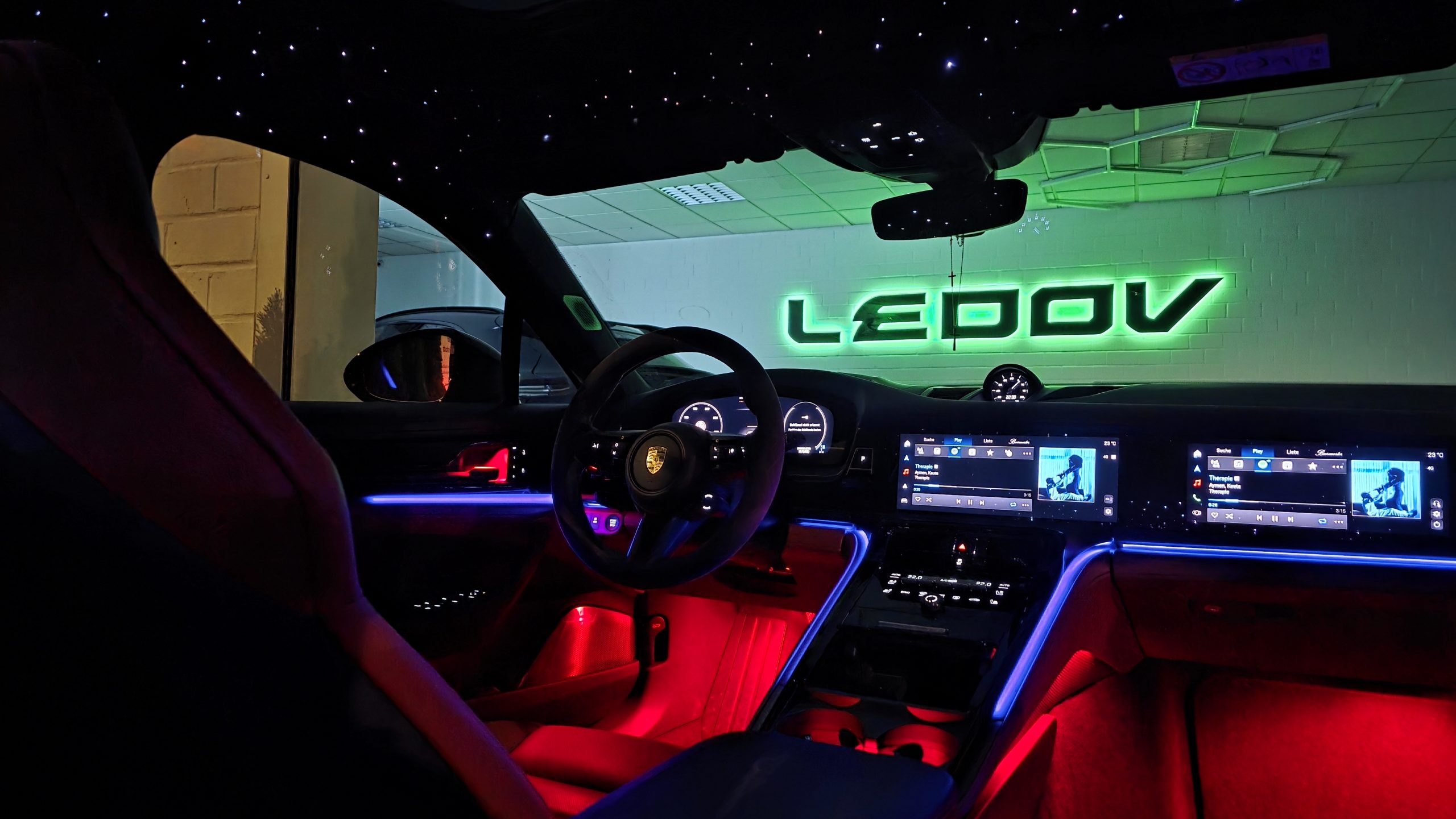 Porsche Panamera 2025 G2LED Ambientebeleuchtung – inkl. Einbau8