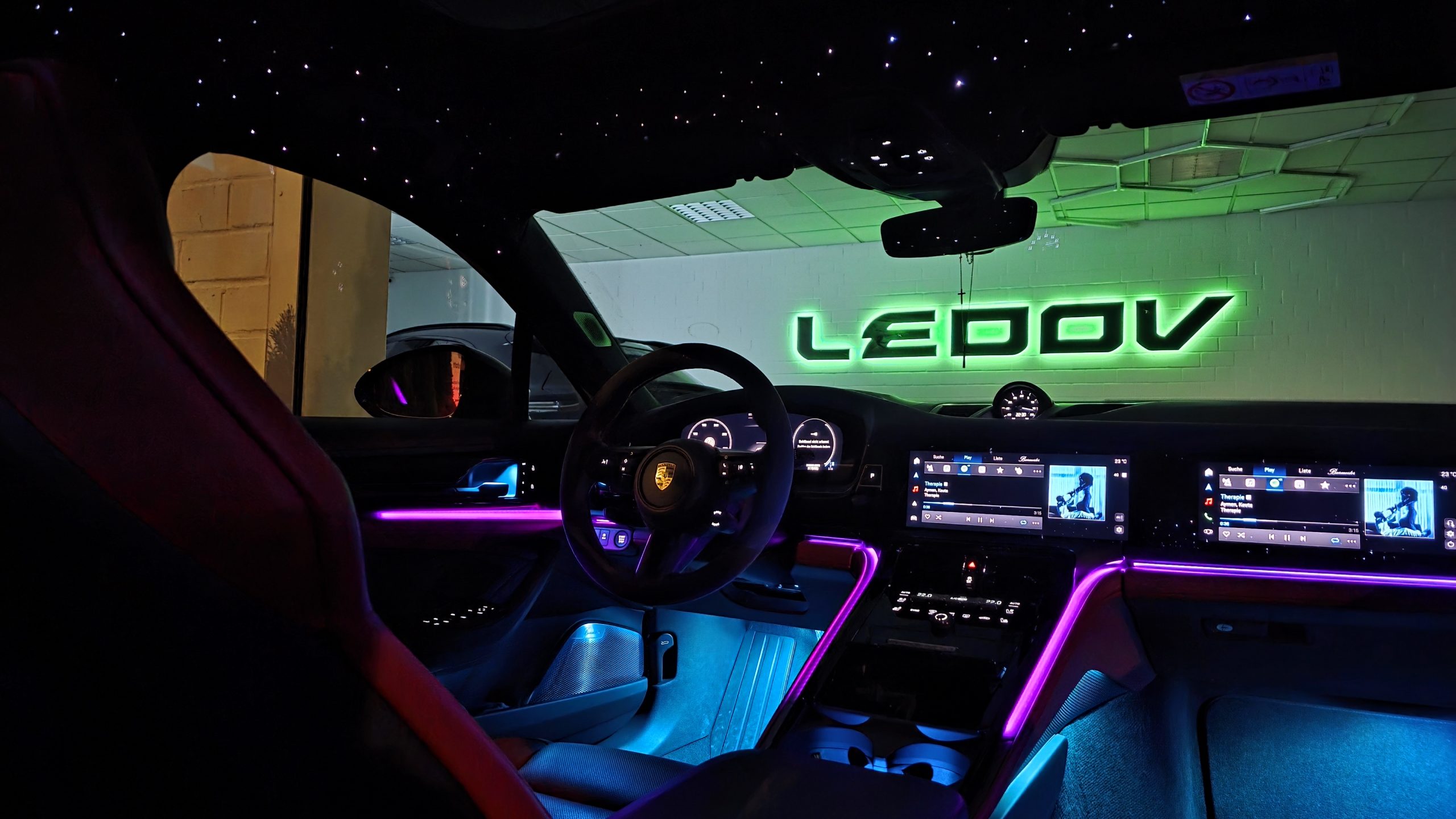 Porsche Panamera 2025 G2LED Ambientebeleuchtung – inkl. Einbau9
