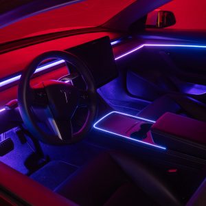 Tesla Model Y und Model 3 LED Ambientebeleuchtung inkl. Einbau